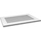 Ekena Millwork Vertical Surface Mount PVC Gable Vent: Non-Functional, w/ 3-1/2"W x 1"P Standard Frame, 30"W x 20"H GVPVE30X2001SN - alternate 4